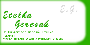 etelka gercsak business card