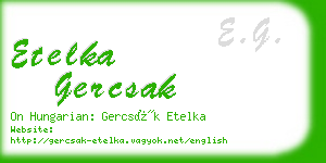 etelka gercsak business card